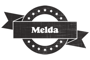 Melda grunge logo