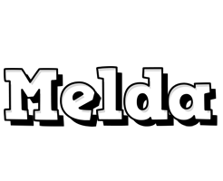 Melda snowing logo