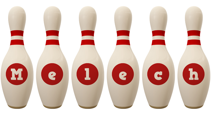 Melech bowling-pin logo