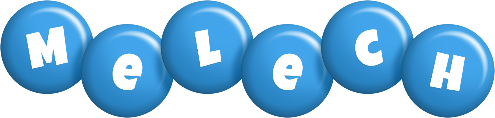 Melech candy-blue logo