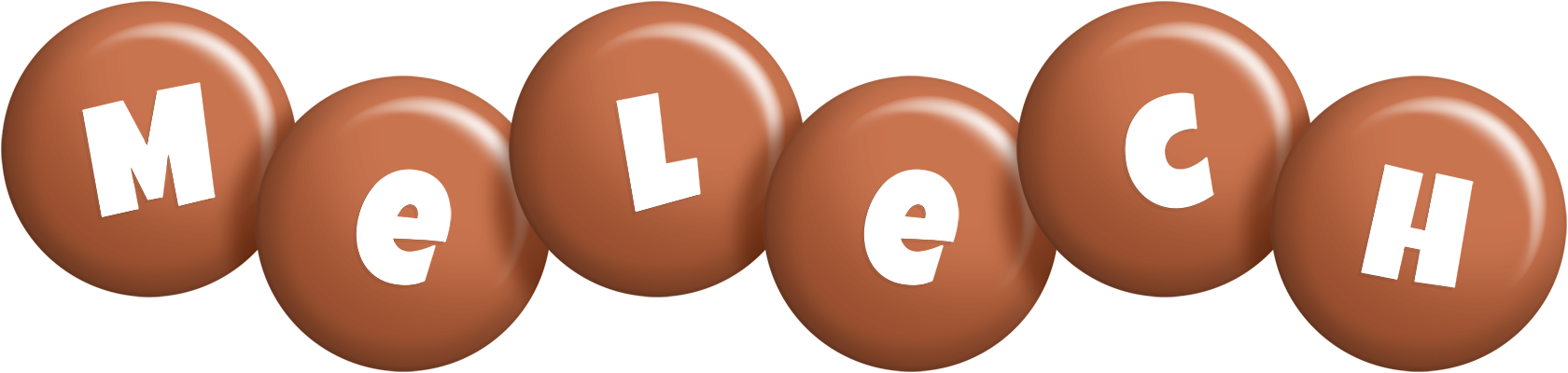 Melech candy-brown logo