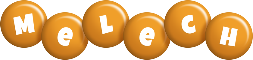 Melech candy-orange logo