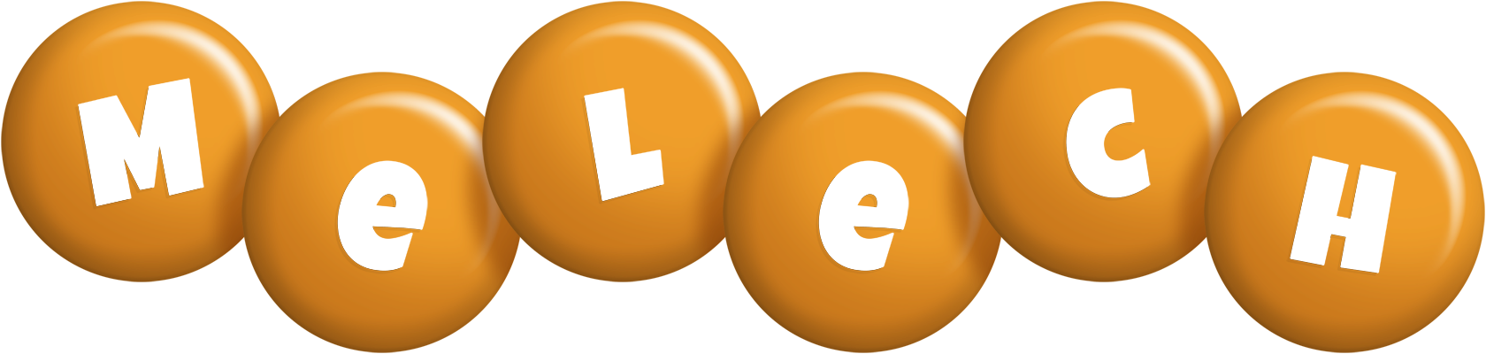 Melech candy-orange logo