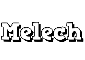 Melech snowing logo