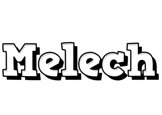 Melech snowing logo