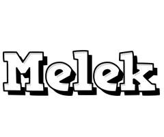 Melek snowing logo