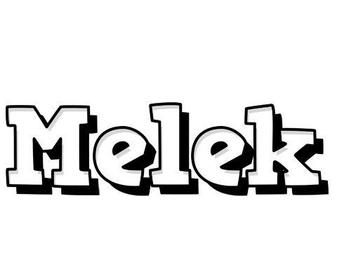 Melek snowing logo