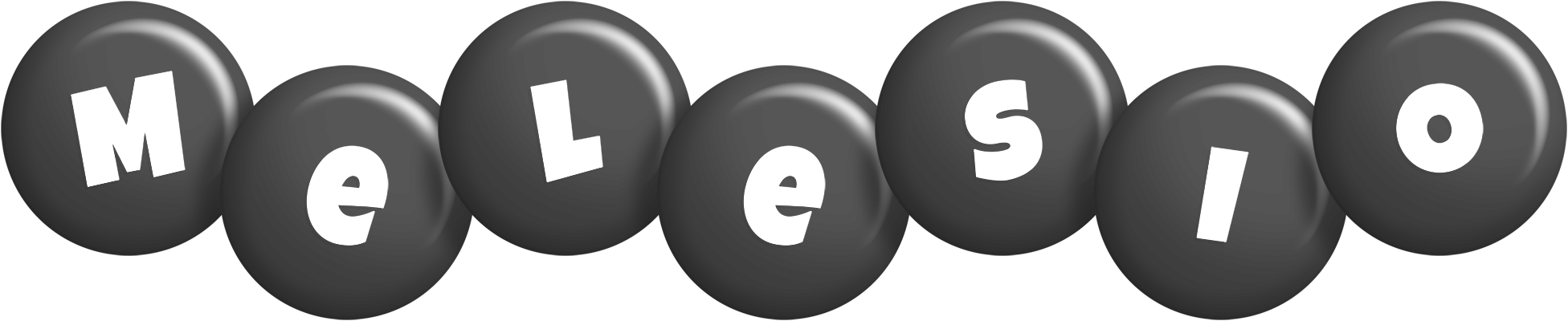 Melesio candy-black logo
