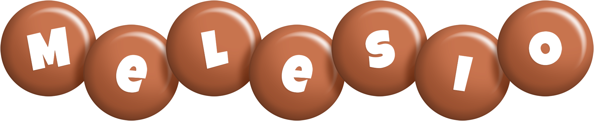 Melesio candy-brown logo