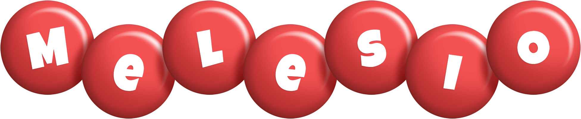 Melesio candy-red logo