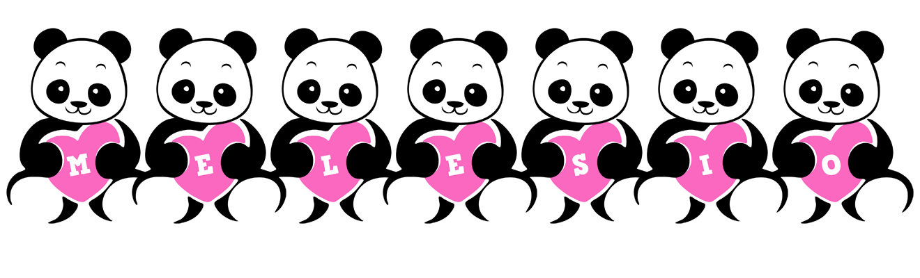 Melesio love-panda logo