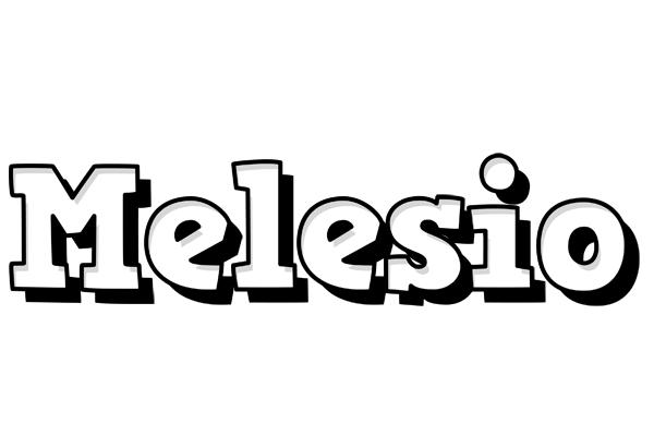 Melesio snowing logo