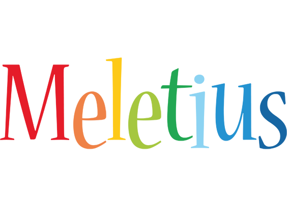 Meletius birthday logo