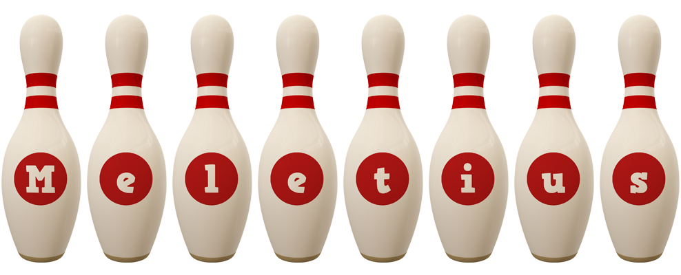 Meletius bowling-pin logo