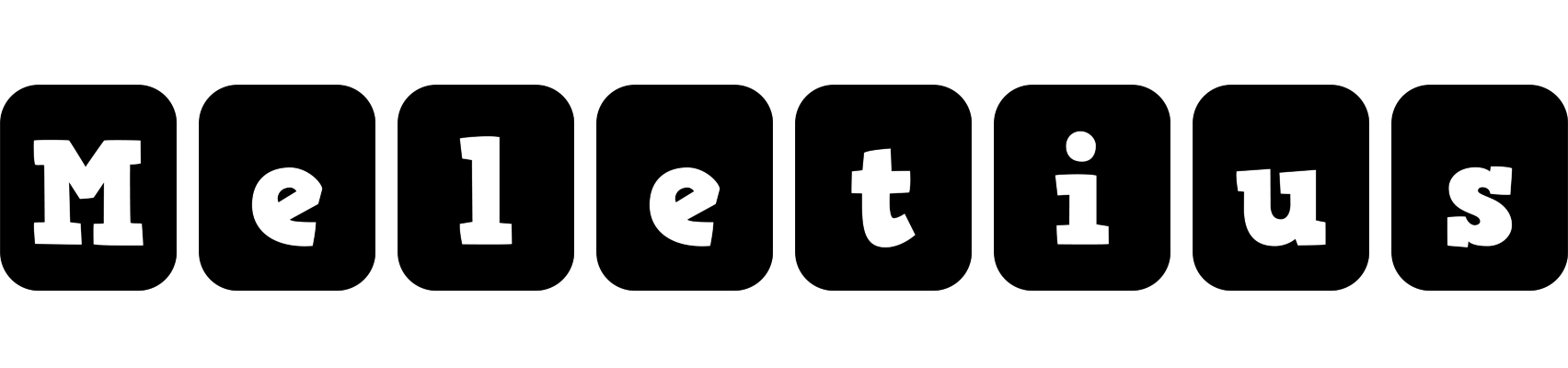 Meletius box logo
