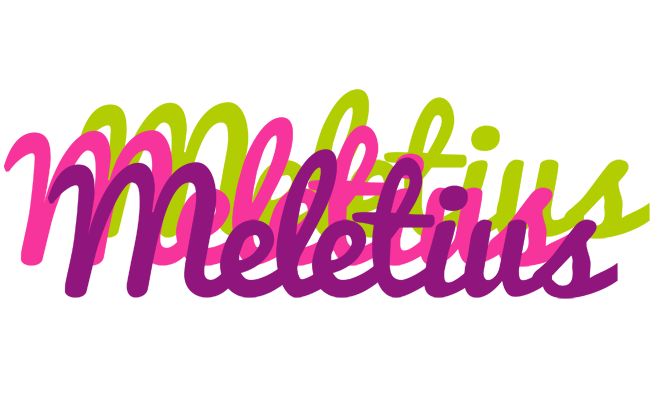 Meletius flowers logo