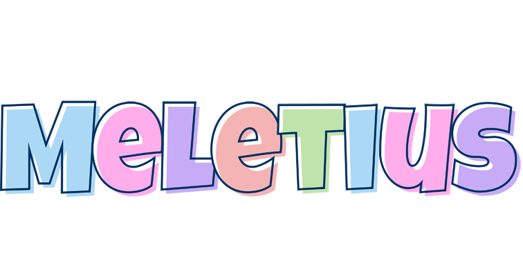 Meletius pastel logo