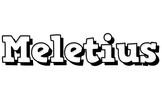 Meletius snowing logo