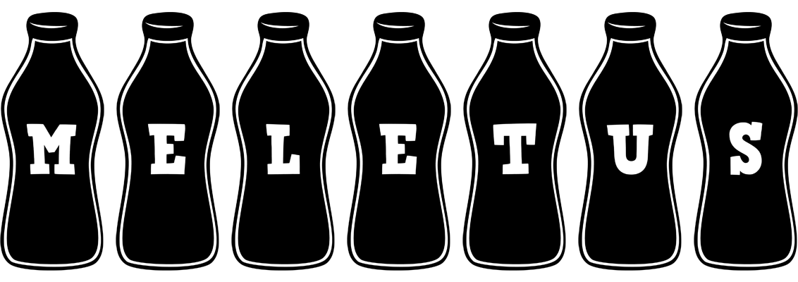 Meletus bottle logo