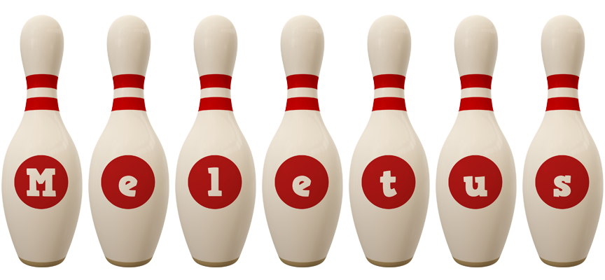 Meletus bowling-pin logo
