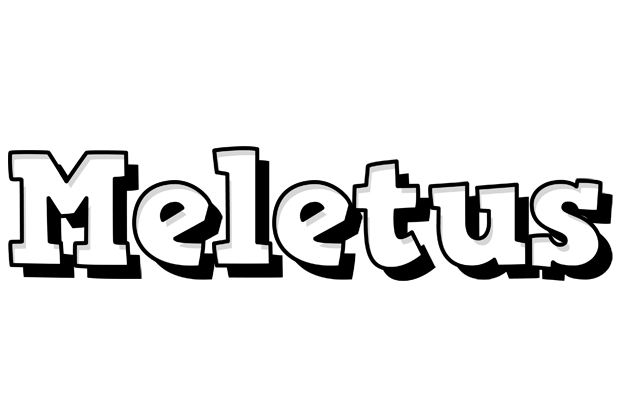Meletus snowing logo