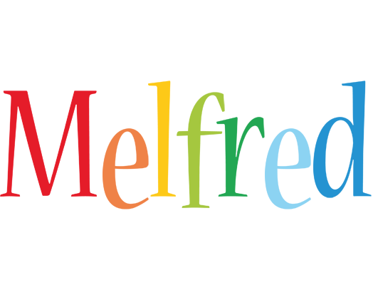 Melfred birthday logo