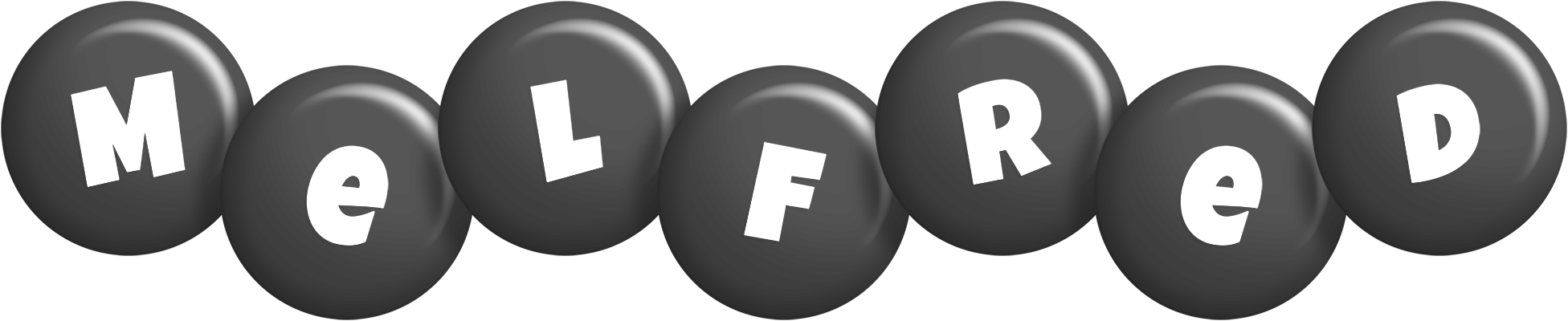 Melfred candy-black logo