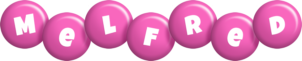 Melfred candy-pink logo