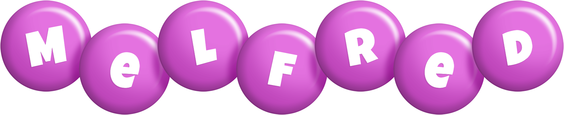 Melfred candy-purple logo