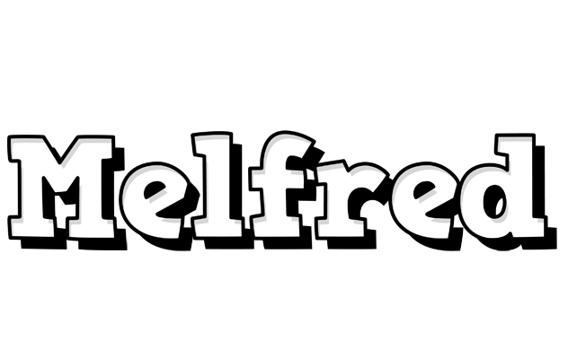 Melfred snowing logo