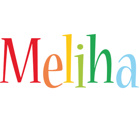 Meliha birthday logo