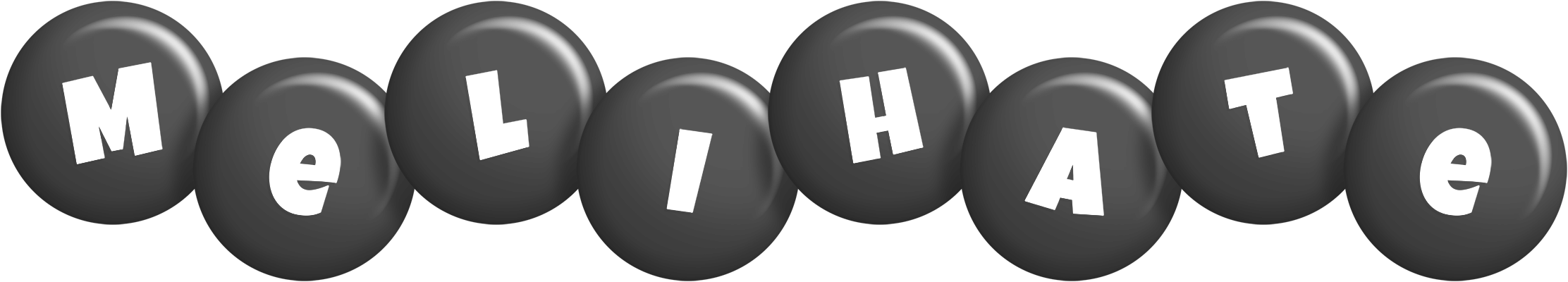 Melihate candy-black logo