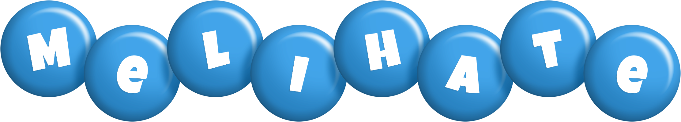 Melihate candy-blue logo