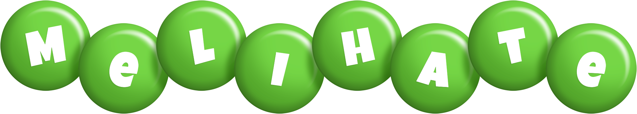 Melihate candy-green logo
