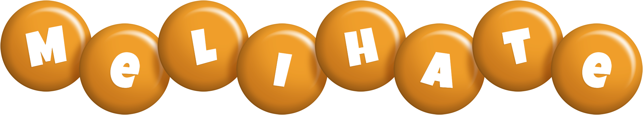 Melihate candy-orange logo
