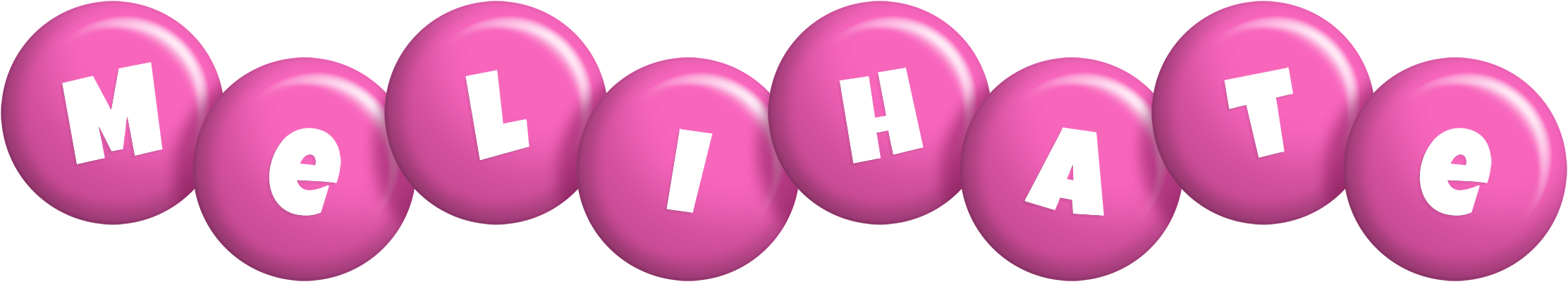 Melihate candy-pink logo