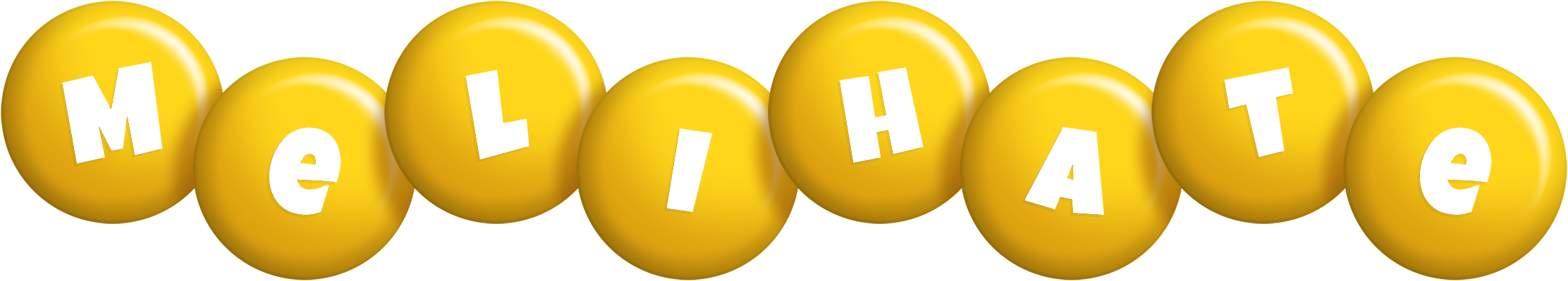 Melihate candy-yellow logo