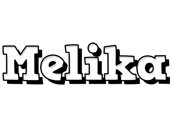 Melika snowing logo
