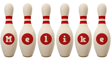 Melike bowling-pin logo