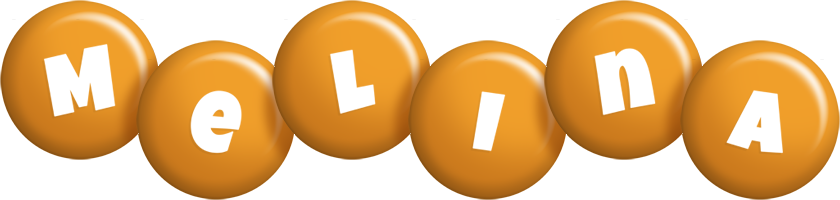 Melina candy-orange logo