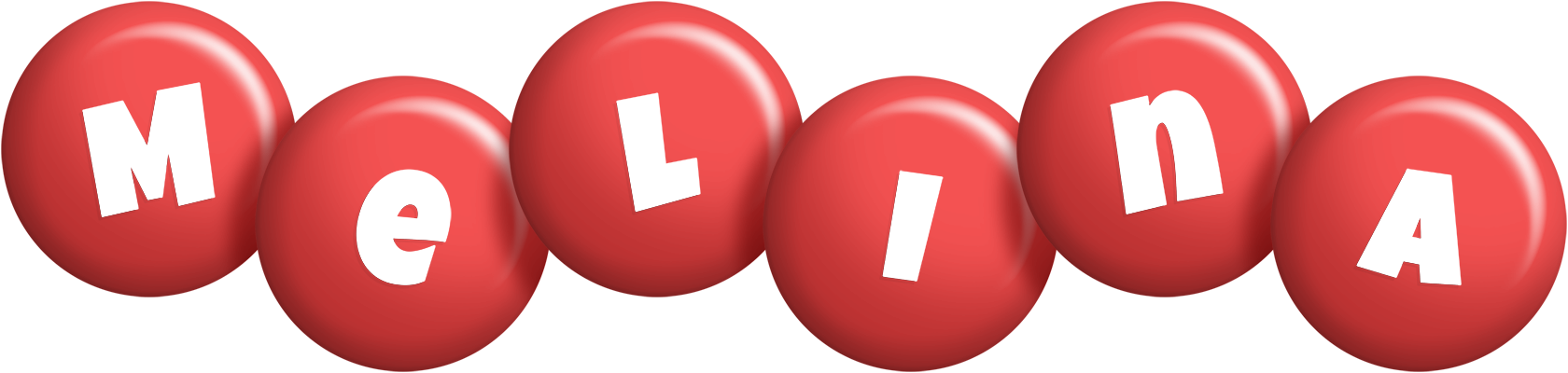 Melina candy-red logo