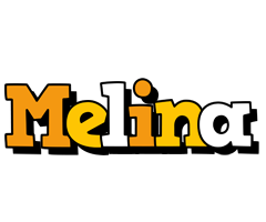 Melina cartoon logo