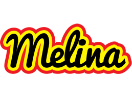 Melina flaming logo