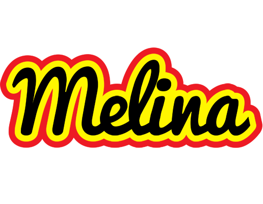 Melina flaming logo