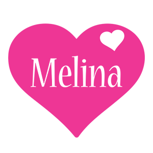 Melina love-heart logo