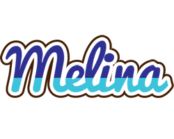 Melina raining logo