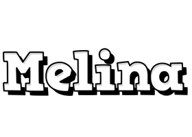Melina snowing logo