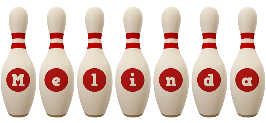 Melinda bowling-pin logo