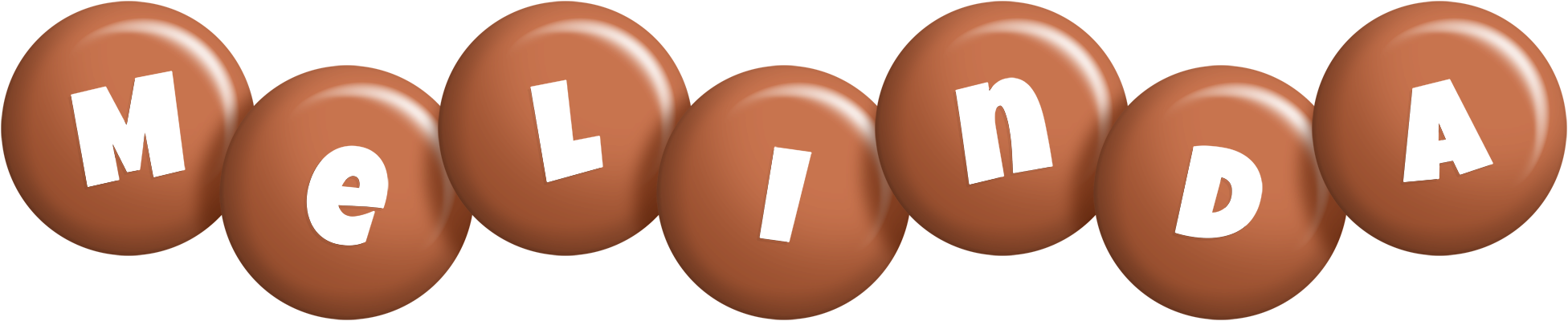 Melinda candy-brown logo