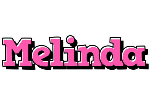 Melinda girlish logo